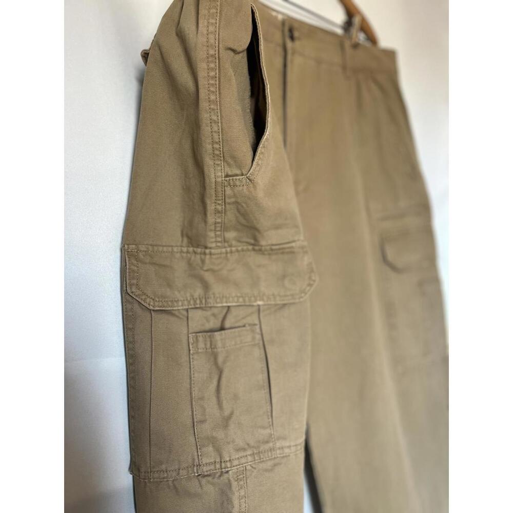 PLUGG Vintage Wash Cargo Pants 38x32 Tan Brown New With Tags - Picture 4 of 10
